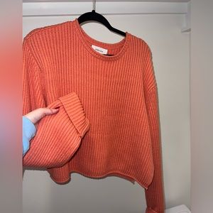 Orange heavy sweater